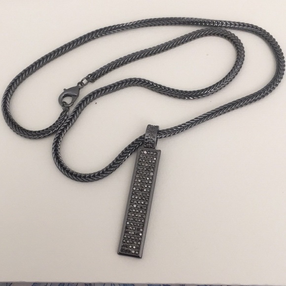 Beautiful gunmetal chain and pendant unisex - Picture 5 of 7
